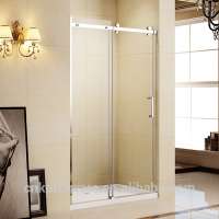 cUPC Santary Wares Shower Enclosure with Big roller AL track rail